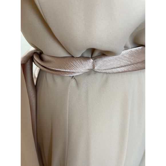 James Daugherty Dress MAXI Gown Vintage Dress Crepe Satin sz S‎ to M Tall - Picture 9 of 9